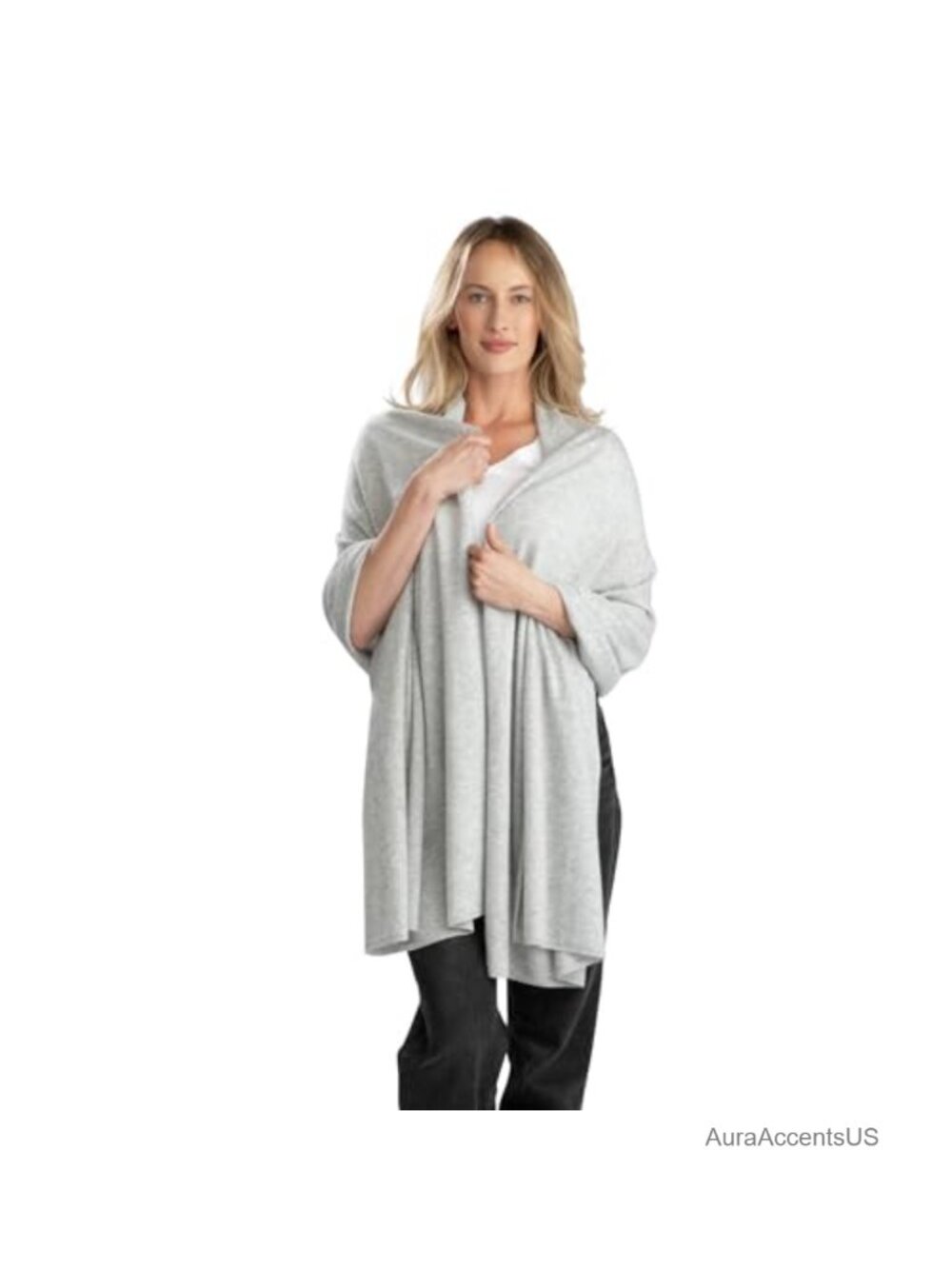 100% Cashmere Travel Wrap Oversized Shawl 80x30